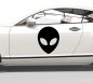 Preview: 46223 Alienkopf Silhouette Aufkleber